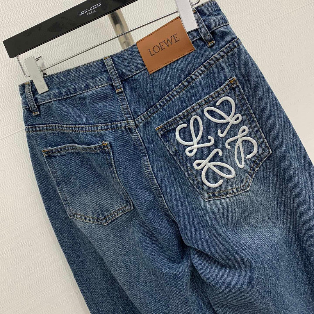 LW Straight-Leg Denim Pants