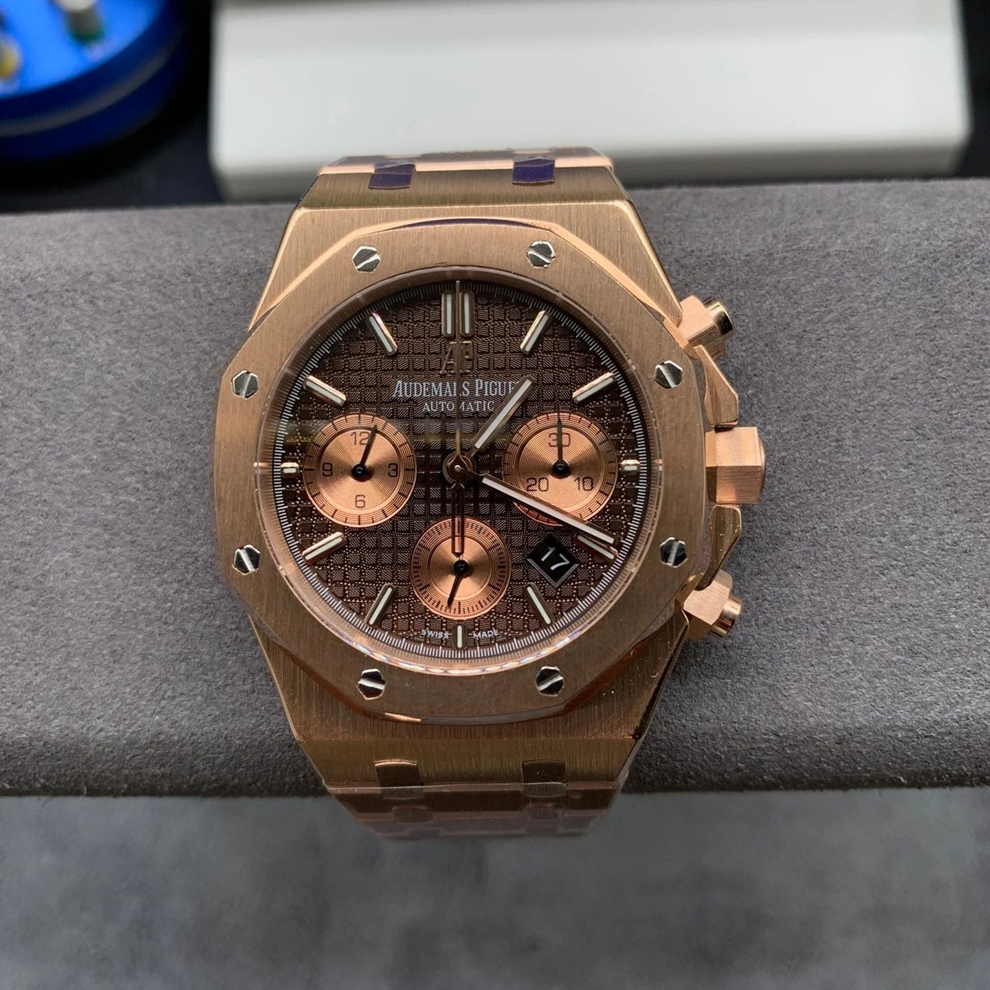 Rose Gold Chronograph Automatic Watch 41 mm