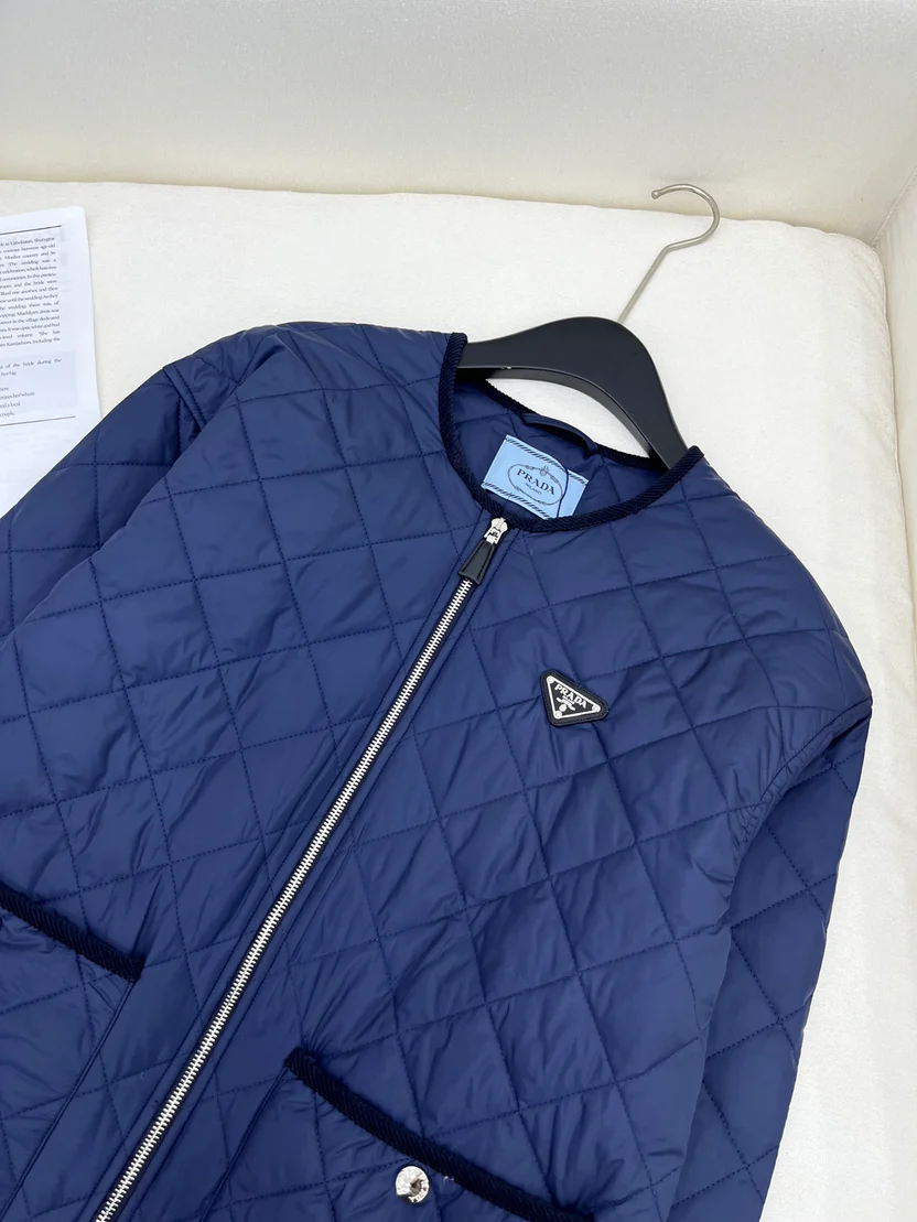 DIAMOND QUILTED COTTON JACKET