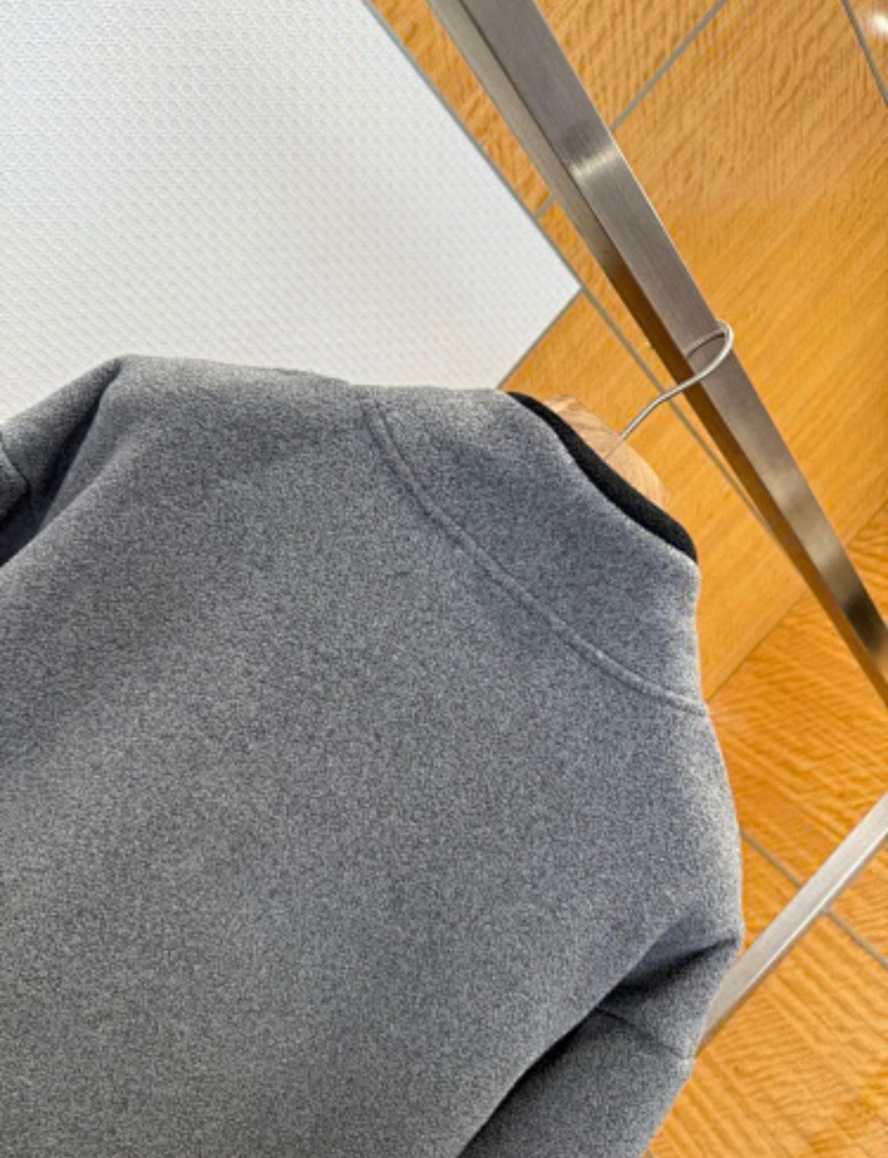 GREY FLEECE ZIP JACKET