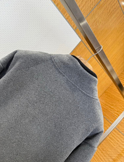 GREY FLEECE ZIP JACKET