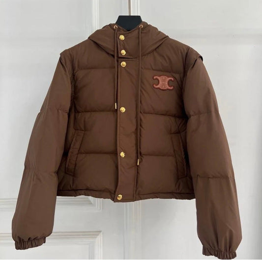 BROWN PUFFER JACKET