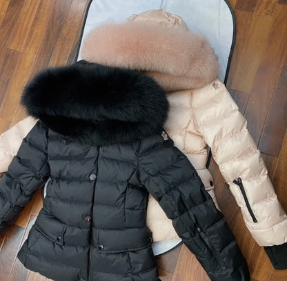 FUR-COLLAR DOWN JACKET