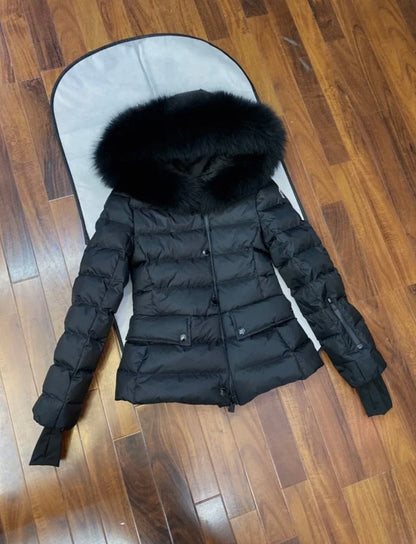 FUR-COLLAR DOWN JACKET