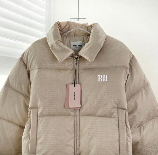 CREAM PUFFER JACKET