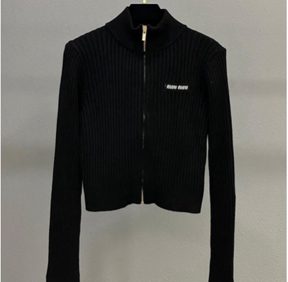 RIBBEZ ZIP-UP KNIT JACKET