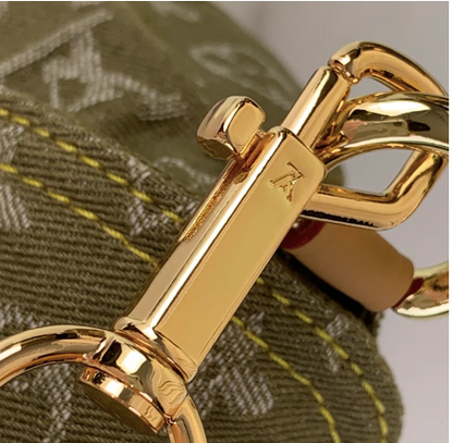 VINTAGE DENIM SHOULDER BAG GREEN