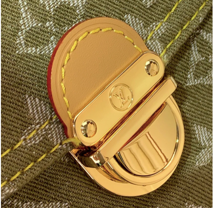 VINTAGE DENIM SHOULDER BAG GREEN