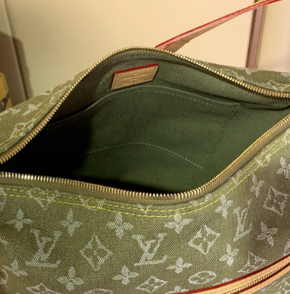 VINTAGE DENIM CROSSBODY BAG GREEN