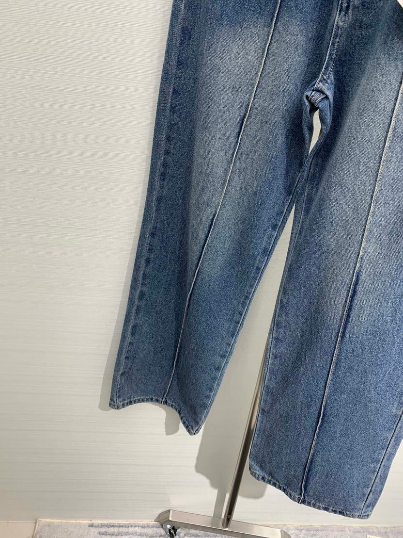 LW Straight-Leg Denim Pants