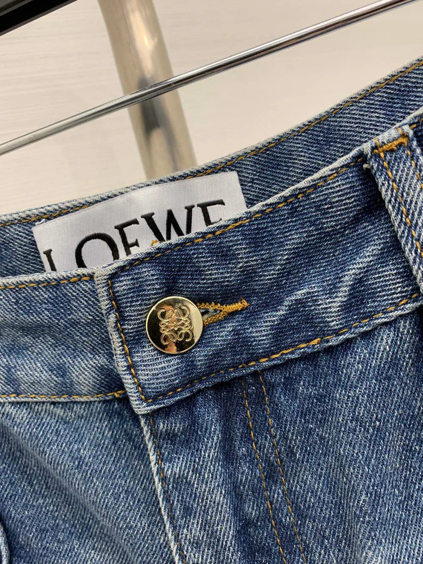 LW Straight-Leg Denim Pants