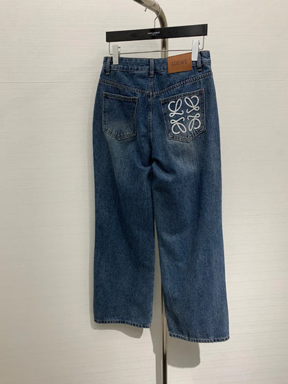 LW Straight-Leg Denim Pants