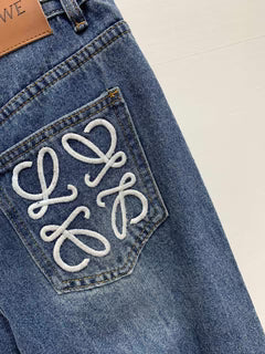 LW Straight-Leg Denim Pants