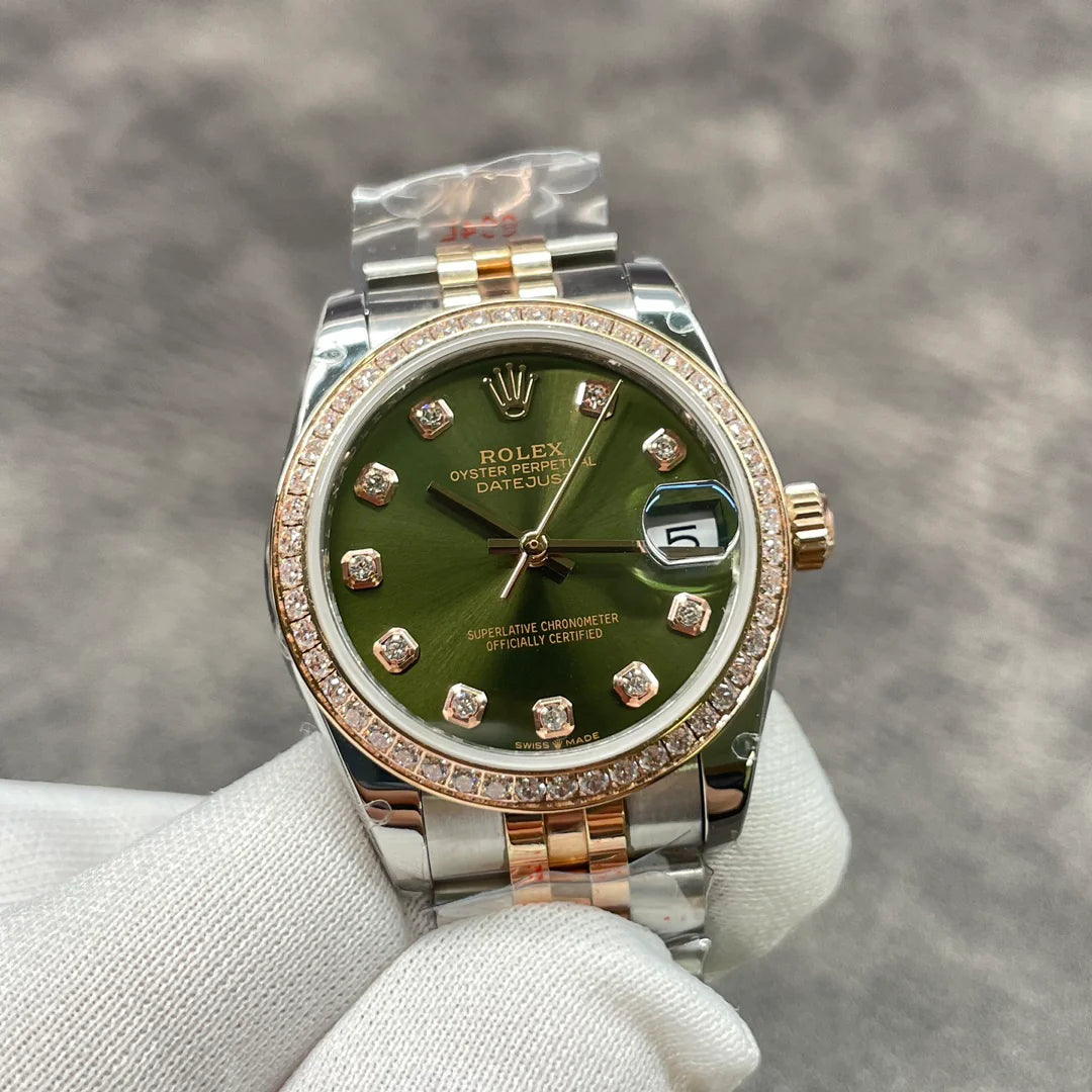 Gold Mother-of-Pearl Dial Watch 31 mm