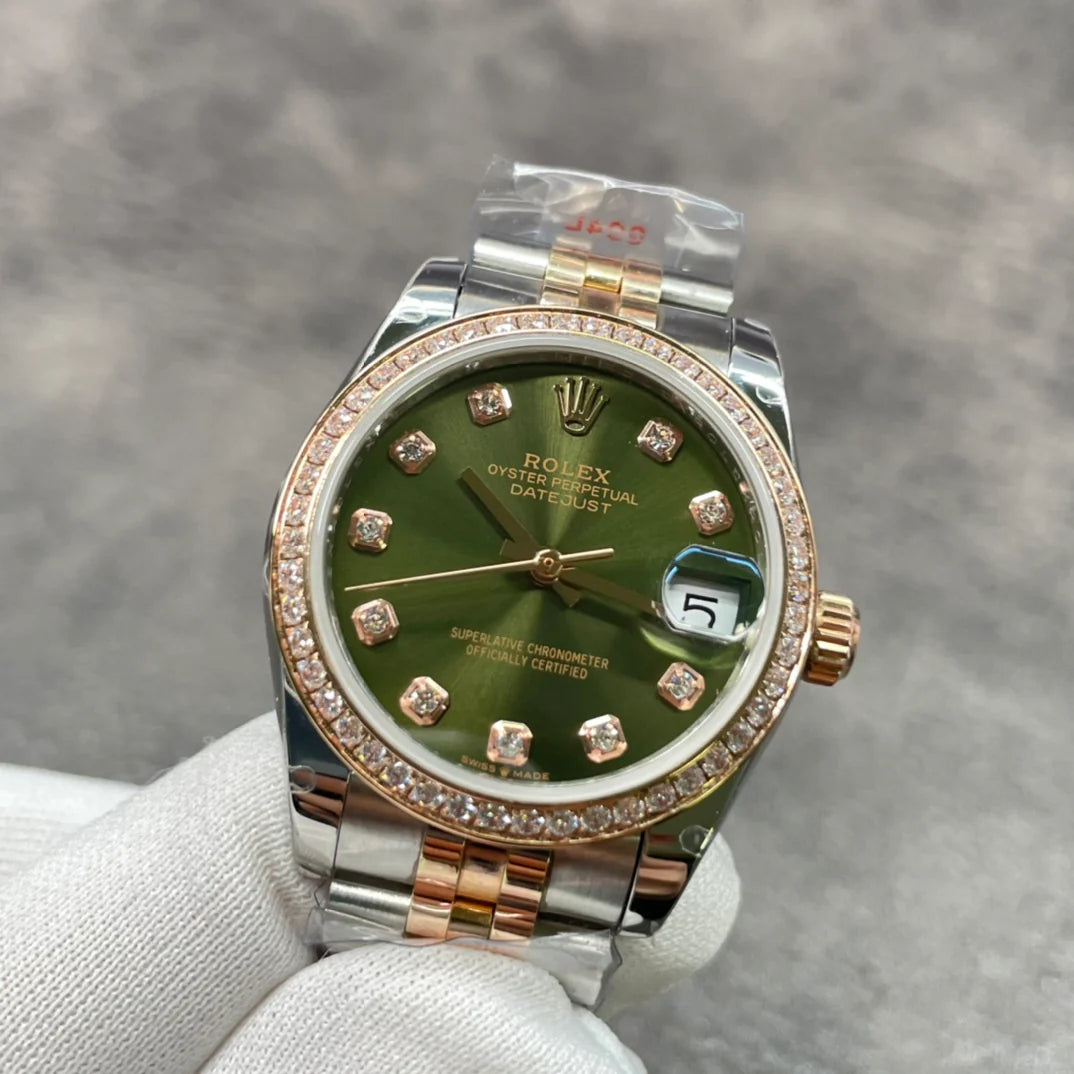 Gold Mother-of-Pearl Dial Watch 31 mm