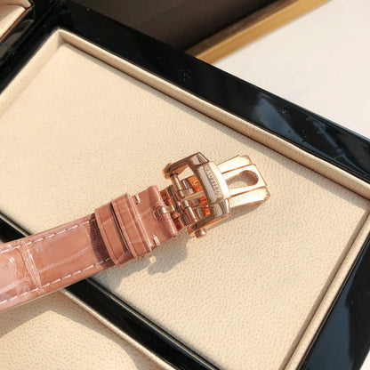 Rose Gold Diamond Bezel Watch 36 mm
