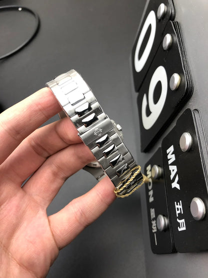 Blue Dial Stainless Steel Watch 40 mm