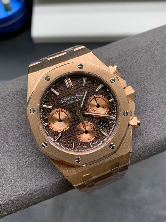 Rose Gold Chronograph Automatic Watch 41 mm