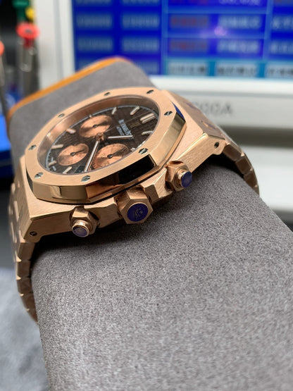 Rose Gold Chronograph Automatic Watch 41 mm