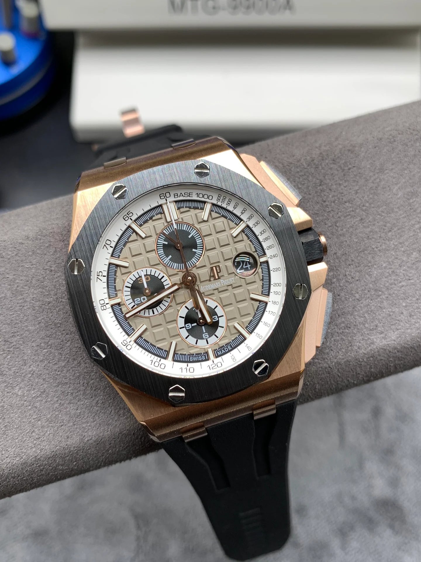 Rose Gold Automatic Chronograph Watch