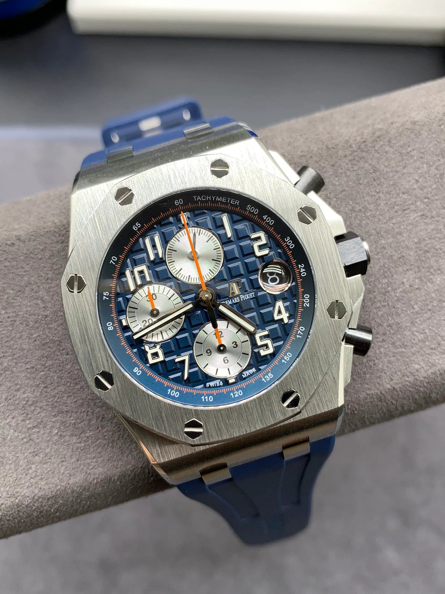 Blue Chronograph Sport Watch 44 mm