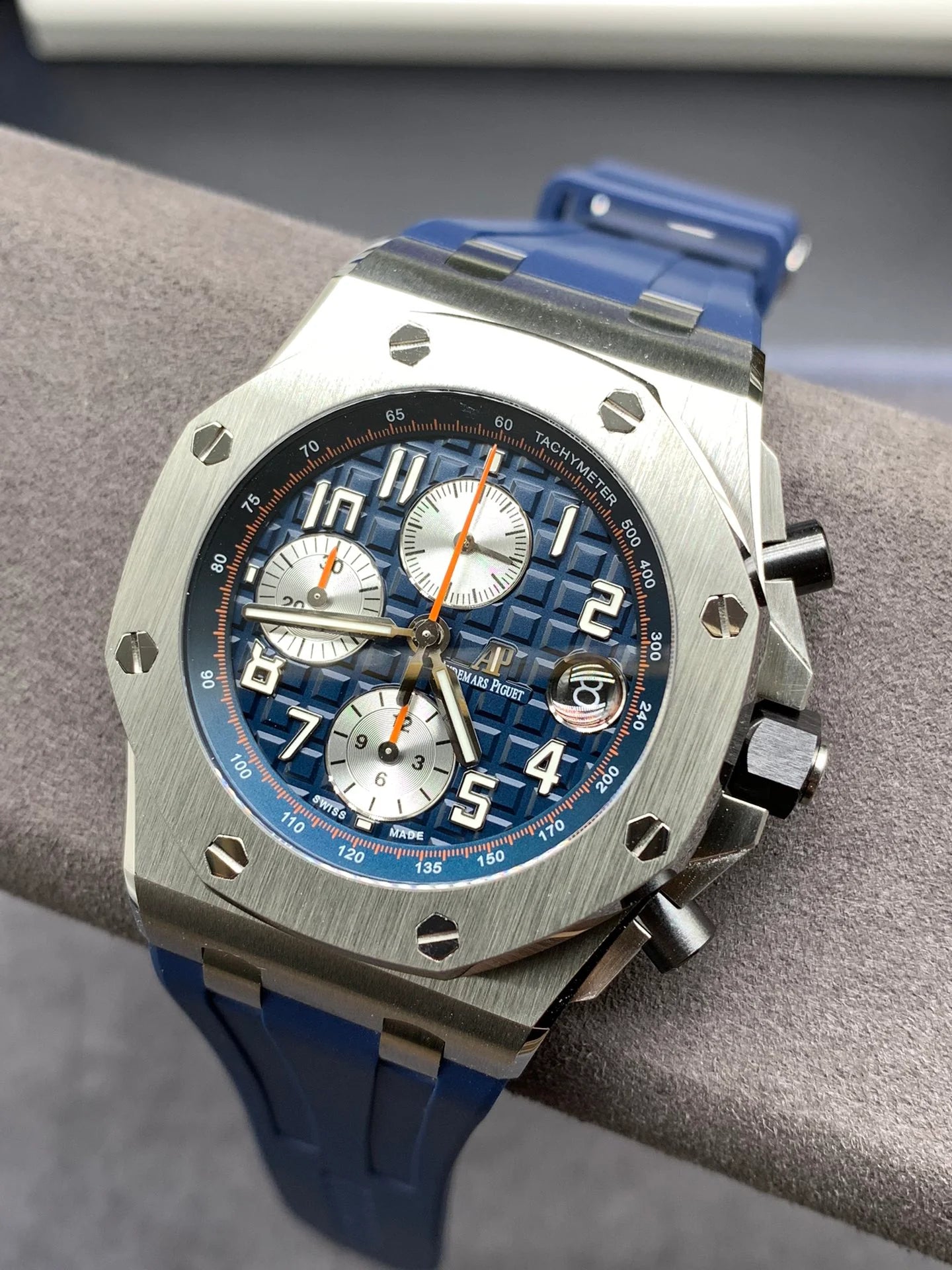 Blue Chronograph Sport Watch 44 mm