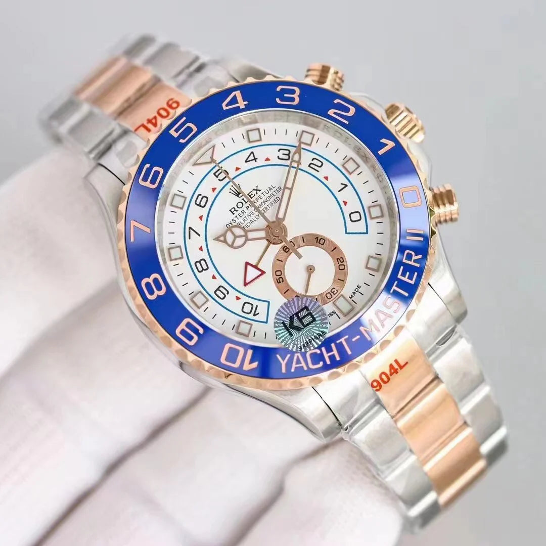 Blue Ceramic Bezel Automatic Watch 44 mm