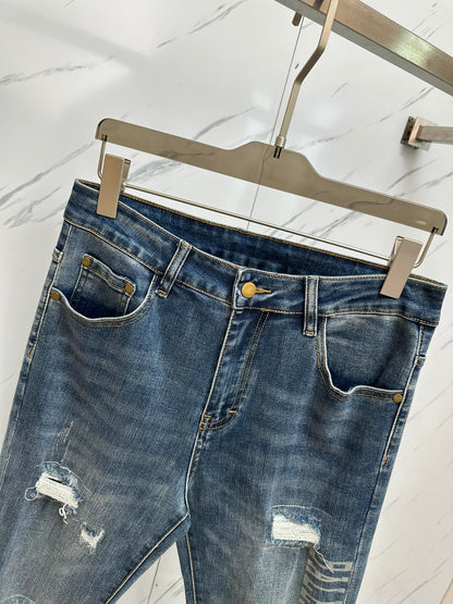 Men’s Designer Washed Denim Jeans