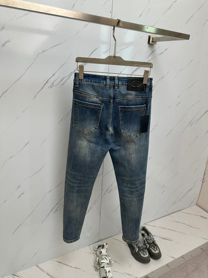Men’s Designer Washed Denim Jeans