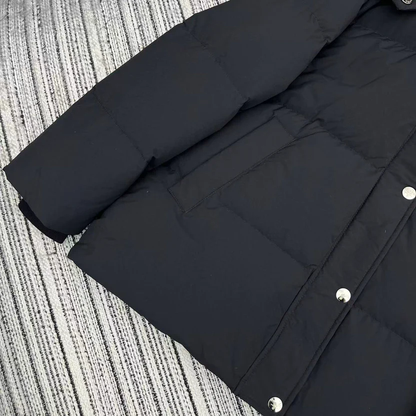 DOWN JACKET WITH FUR HOOD