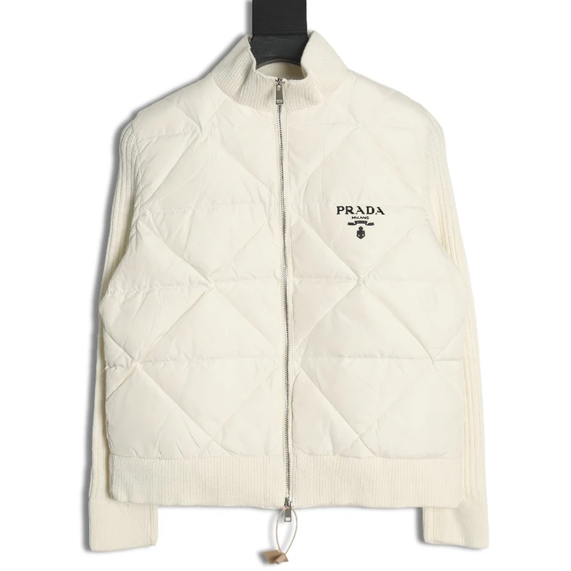 DIAMOND PATCHWORK DOWN JACKET