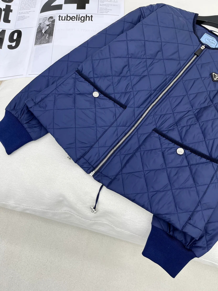 DIAMOND QUILTED COTTON JACKET