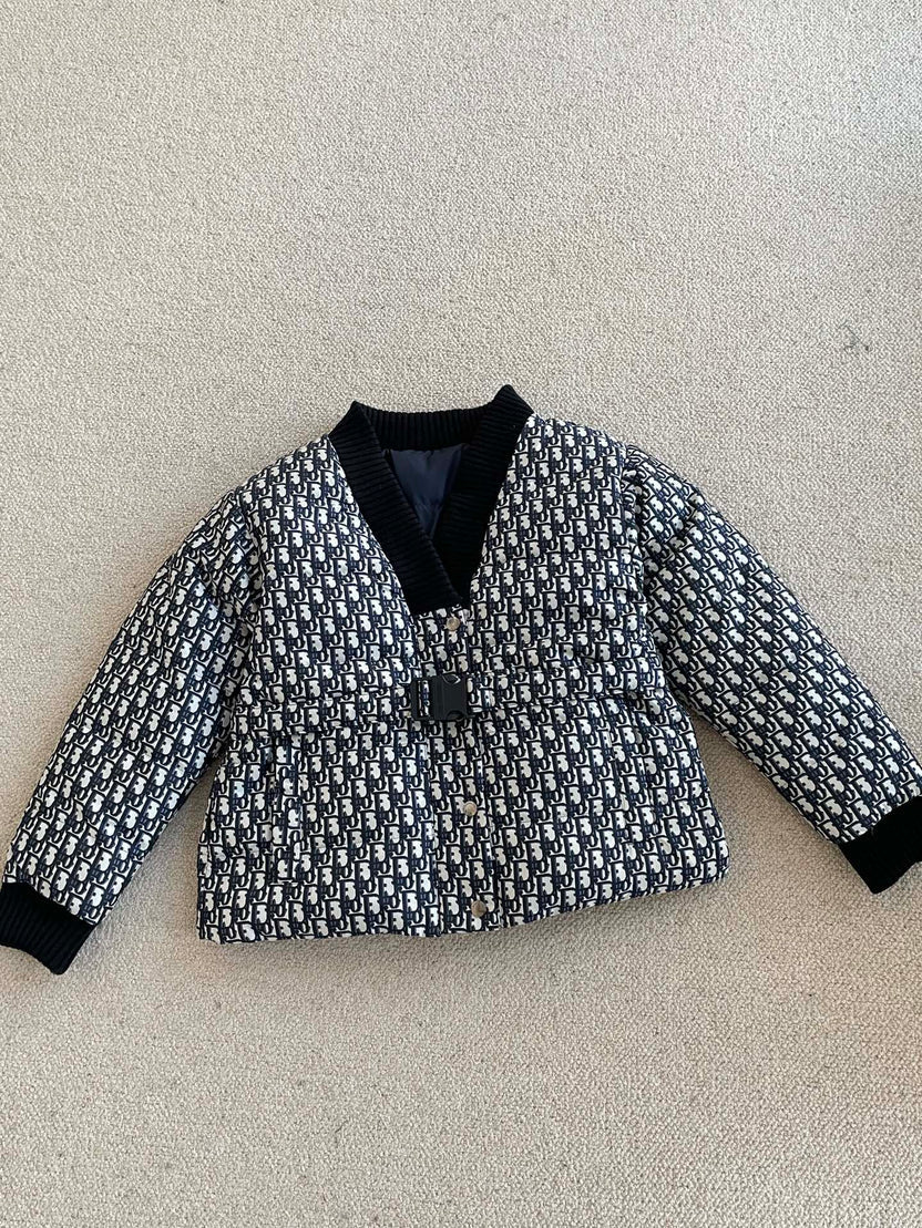 REVERSIBLE COTTON JACKET WITH ELASTIC WAIST