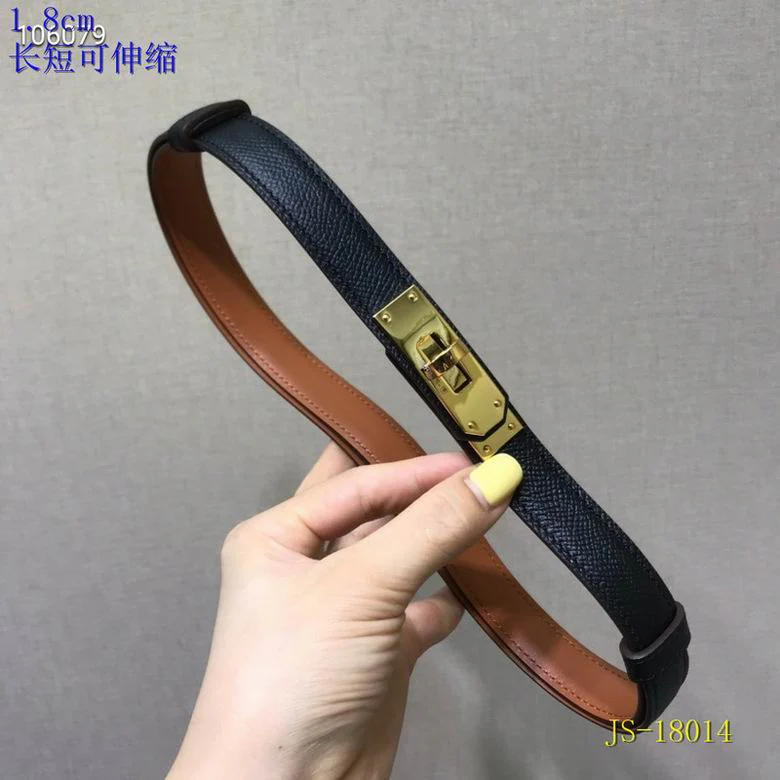 ADJUSTABLE LEATHER BELT 18MM