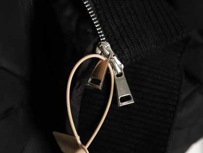 DIAMOND PATCHWORK DOWN JACKET