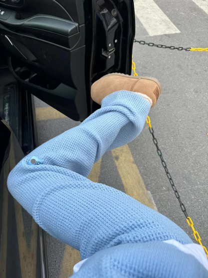 WAFLE KNIT LOUNGE PANTS