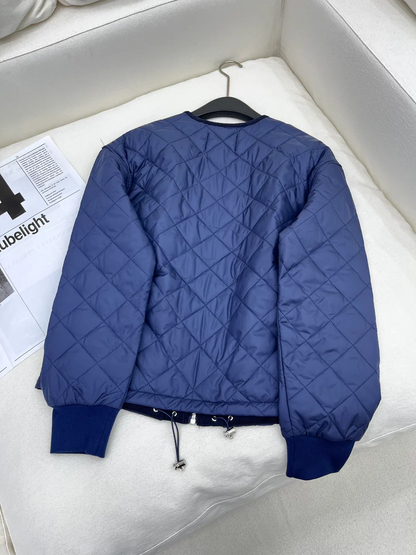 DIAMOND QUILTED COTTON JACKET